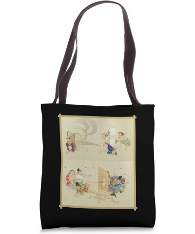 He-Gassen Vintage Weird Japanese Scroll Fart Battle Tote Bag $14.04 Totes