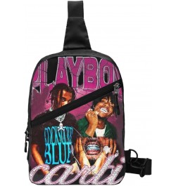 Playboi Classic Rapper Carti Crossbody Bag Handbag Chest Bag Sling Backpack Adjustable Shoulder Pouch Hiking Daypack Beautifu...