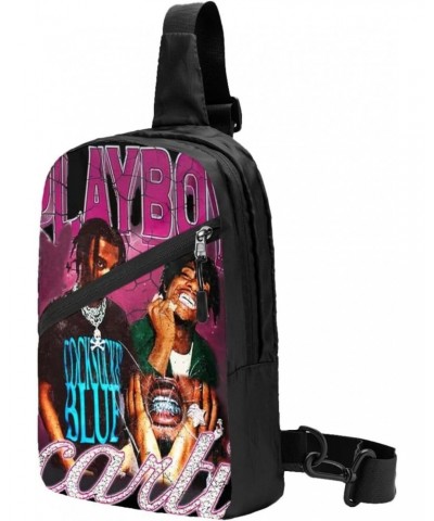 Playboi Classic Rapper Carti Crossbody Bag Handbag Chest Bag Sling Backpack Adjustable Shoulder Pouch Hiking Daypack Beautifu...