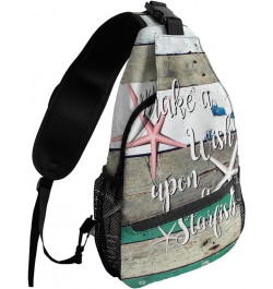 Sling Backpack, Independence Day Nation Flag Star Waterproof Lightweight Small Sling Bag, Travel Chest Bag Crossbody Shoulder...