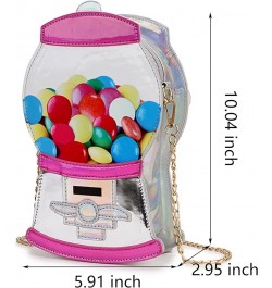 Fun Shape Purse for Women Novelty Handbags Unique Chain Crossbody Bag for Teens with Adjustable Shoulder Strap Gumball Machin...