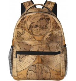 Vintage Old World Map Stylish And Lightweight Backpack,Comfortable To Carry,Multi-Pocket Design,23l Capacity,Easily Meet Your...