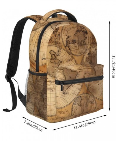 Vintage Old World Map Stylish And Lightweight Backpack,Comfortable To Carry,Multi-Pocket Design,23l Capacity,Easily Meet Your...