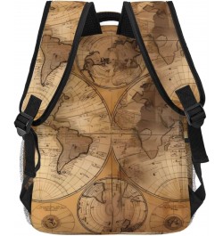 Vintage Old World Map Stylish And Lightweight Backpack,Comfortable To Carry,Multi-Pocket Design,23l Capacity,Easily Meet Your...