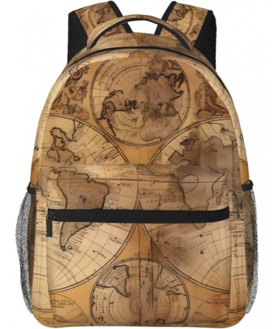 Vintage Old World Map Stylish And Lightweight Backpack,Comfortable To Carry,Multi-Pocket Design,23l Capacity,Easily Meet Your...