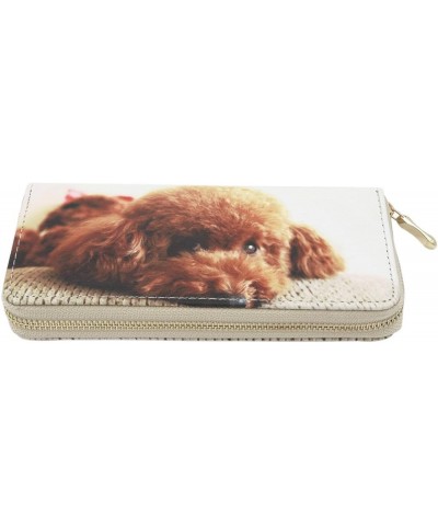 Premium Puppy & Kitty Animal Print PU Leather Zip Around Wallet, V9 V7 $8.79 Wallets