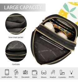 Lemon Crossbody Sling Bag for Women Men Leather Chest Bags Purse Adjustable Cross Body Daypack for Outdoors Travel Workout $1...