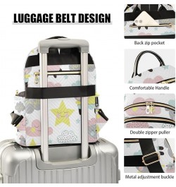 Women Backpack Sheep Cloud Starfarm Sheep Anti-Theft Travel Backpack with Luggage Belt Lightweight Handbag Lady Purse Roomy D...