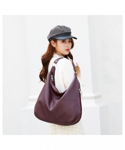 Women PU Leather Handbag Shoulder Bags Work Tote Bag Top Handle Bag Ladies Designer Purses Satchel Red $16.65 Shoulder Bags