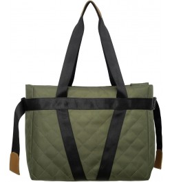 Women Quilted Puffer Tote Bag Lar ity Quilted Hobo Litweit Shoulr Bag Green $12.24 Totes