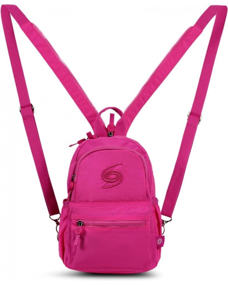 Mini Backpack Fashion for Everyday Crossbody and Over Shoulder Bag Travel Purse Pink $16.46 Backpacks