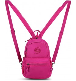 Mini Backpack Fashion for Everyday Crossbody and Over Shoulder Bag Travel Purse Pink $16.46 Backpacks