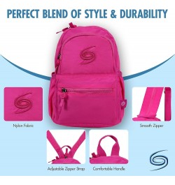 Mini Backpack Fashion for Everyday Crossbody and Over Shoulder Bag Travel Purse Pink $16.46 Backpacks