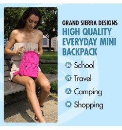 Mini Backpack Fashion for Everyday Crossbody and Over Shoulder Bag Travel Purse Pink $16.46 Backpacks