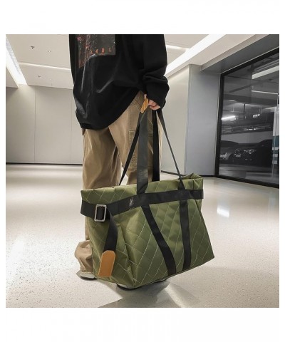 Women Quilted Puffer Tote Bag Lar ity Quilted Hobo Litweit Shoulr Bag Green $12.24 Totes