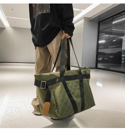 Women Quilted Puffer Tote Bag Lar ity Quilted Hobo Litweit Shoulr Bag Green $12.24 Totes