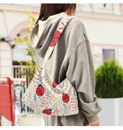 Women Boho Handbag Ladybug Spring Leaves Underarm Bag Tote Bag Shoulder Bag Crossbody Bag Fluffy Cell Phone Purse Patriot Lad...