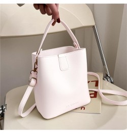 Bayetss Ladies Bucket Bags Stylish Durable Multifunctional Leather Satchel Purse Small Shopping Crossbody Handbag White $9.94...