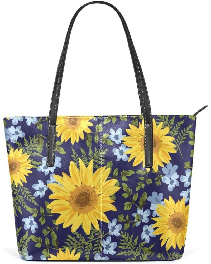 Handbags for Women Tote Bags with 11.08"(L) x 3.54"(W) x 11.02"(W) - Sunflower Pattern $25.36 Totes