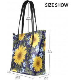 Handbags for Women Tote Bags with 11.08"(L) x 3.54"(W) x 11.02"(W) - Sunflower Pattern $25.36 Totes