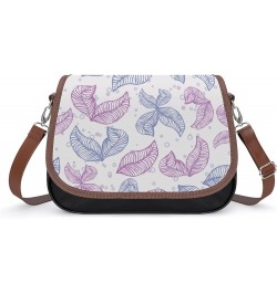 Printed Crossbody Bags Women City Leather Shoulder Bag Satchel Hobo Bags Trendy Blue Super Color9 $26.49 Hobo Bags