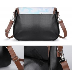 Printed Shoulder Crossbody Bag Leather Hobo Bags Medium Ladies Top Handles Satchels London Illustration Design Color11 $22.56...