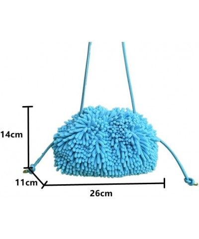 Purse Shoulder Bag for Women Small Handbagcoral velvet Mini Tote Bag Crossbody Bag Travelling Purses (blue) Orange $28.32 Totes