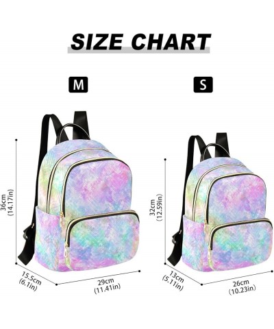 Women Backpack Tie Dye Galaxy Rainbow Anti-Theft Travel Backpack with Luggage Belt Lightweight Handbag Lady Purse Roomy Doubl...