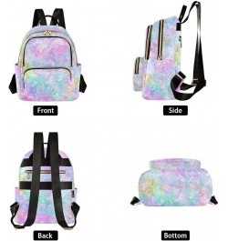 Women Backpack Tie Dye Galaxy Rainbow Anti-Theft Travel Backpack with Luggage Belt Lightweight Handbag Lady Purse Roomy Doubl...