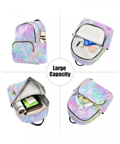 Women Backpack Tie Dye Galaxy Rainbow Anti-Theft Travel Backpack with Luggage Belt Lightweight Handbag Lady Purse Roomy Doubl...