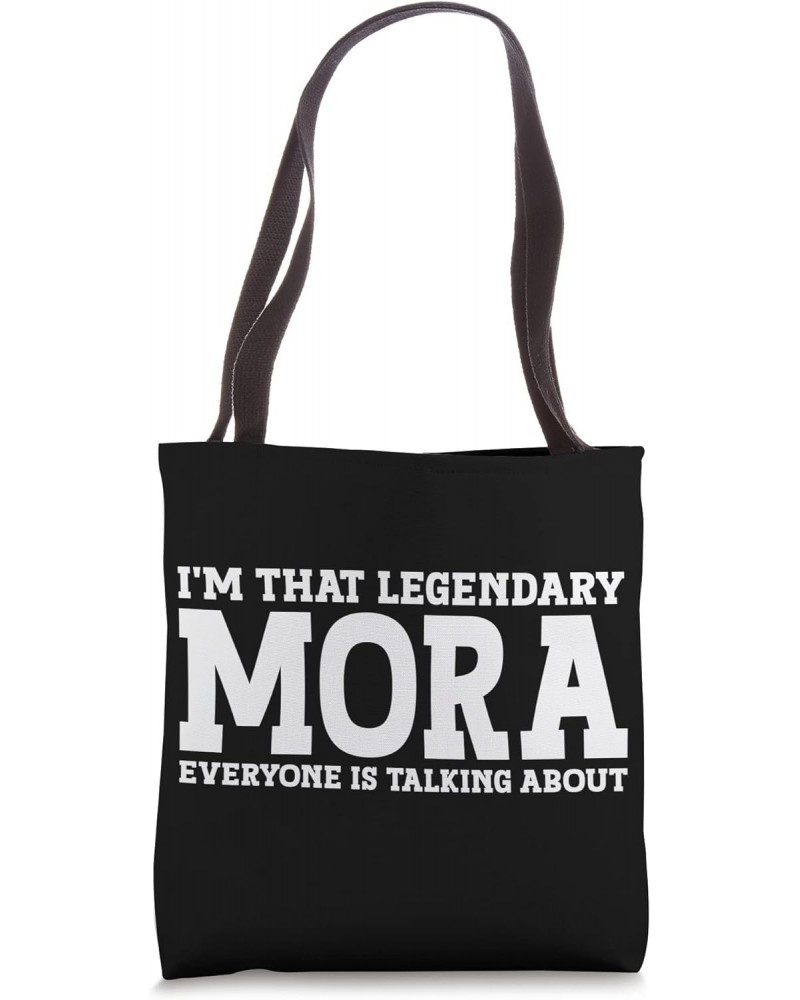 Mora Surname Funny Team Family Last Name Mora Tote Bag $15.33 Totes