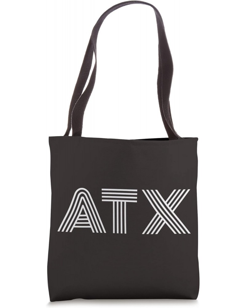 ATX / Austin TX Retro Design In White Tote Bag $11.93 Totes