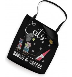 Cats Books Coffee Funny Gnome Books & Coffee Lover Christmas Tote Bag $12.66 Totes