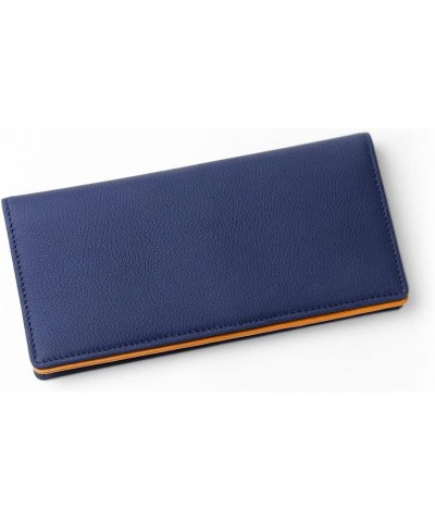 ACCESSORIES, Leather Long Wallet wiht wide gusset 14 card slots DUPUY Bubble No.639606, Navy Nvy $103.97 Wallets