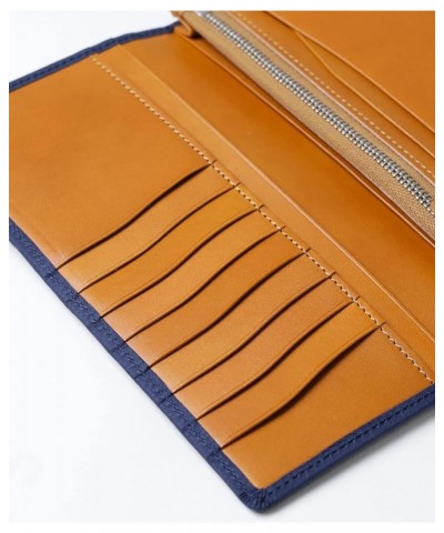 ACCESSORIES, Leather Long Wallet wiht wide gusset 14 card slots DUPUY Bubble No.639606, Navy Nvy $103.97 Wallets