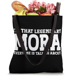 Mora Surname Funny Team Family Last Name Mora Tote Bag $15.33 Totes