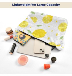 Summer Lemon Tote Handbags for Women Ultra Soft Fluffy Shoulder Bag with Zipper Fashion Durable Hobo Bag for Concert Picnic $...