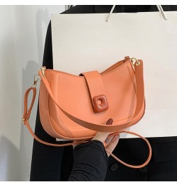 Ladies Shoulder Bag Minimalistic Daily Collocation Faux Leather Large Capacity Sling Bag Commuting Supply Orange $10.18 Shoul...