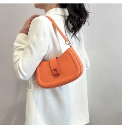 Ladies Shoulder Bag Minimalistic Daily Collocation Faux Leather Large Capacity Sling Bag Commuting Supply Orange $10.18 Shoul...