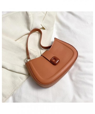 Ladies Shoulder Bag Minimalistic Daily Collocation Faux Leather Large Capacity Sling Bag Commuting Supply Orange $10.18 Shoul...