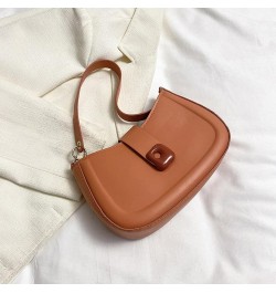 Ladies Shoulder Bag Minimalistic Daily Collocation Faux Leather Large Capacity Sling Bag Commuting Supply Orange $10.18 Shoul...