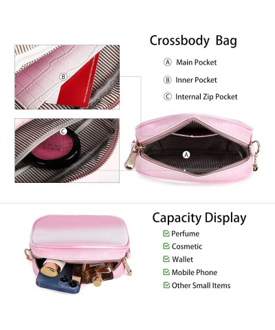 Camera Crossbody Shoulder Bags for Women Small Cluth Vegan Leather Handbag Purses with Adjustable Strap Lightweight Pink $17....