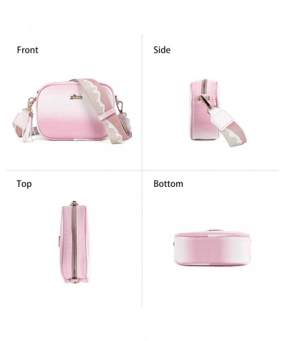 Camera Crossbody Shoulder Bags for Women Small Cluth Vegan Leather Handbag Purses with Adjustable Strap Lightweight Pink $17....