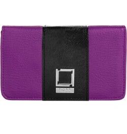 6.75-inch Beige Gold Crossbody Cell Phone Wallet Clutch with Chain Strap for Phones Up to 6.75 Purple/Black $16.49 Clutches