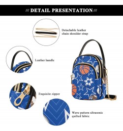 Basketball Balls Crossbody Bags for Women Crossbody Wallet Purse Mini Messenger Shoulder Bag with Chain Strap for Travel $14....