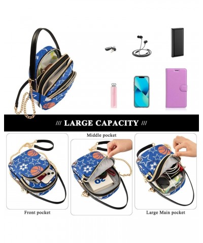 Basketball Balls Crossbody Bags for Women Crossbody Wallet Purse Mini Messenger Shoulder Bag with Chain Strap for Travel $14....