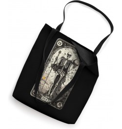 Vintage Tarot Card Death Skeleton Occult Satan Unholy Horror Tote Bag $12.42 Totes