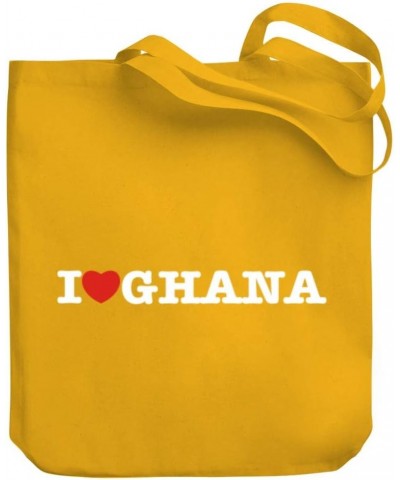 I love Ghana Linear Canvas Tote Bag 10.5" x 16" x 4 $17.20 Totes