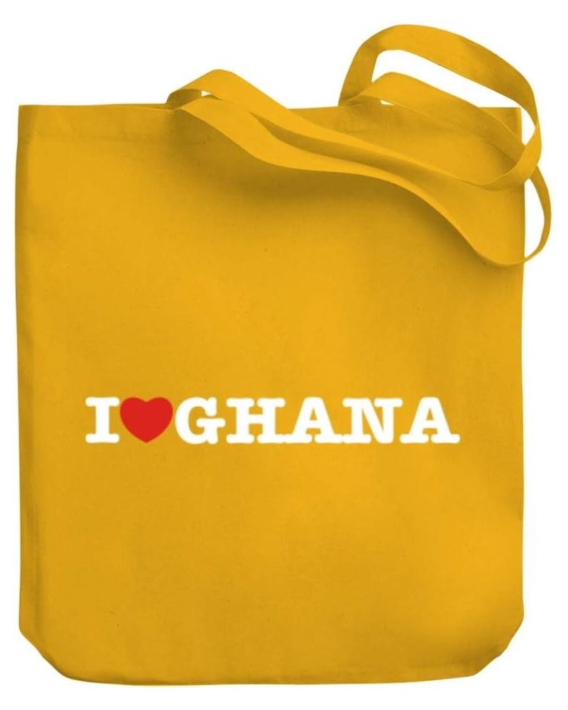 I love Ghana Linear Canvas Tote Bag 10.5" x 16" x 4 $17.20 Totes