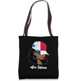 Black Afro Latina Panamanian Girl Women Panama Flag Panameña Tote Bag $13.19 Totes